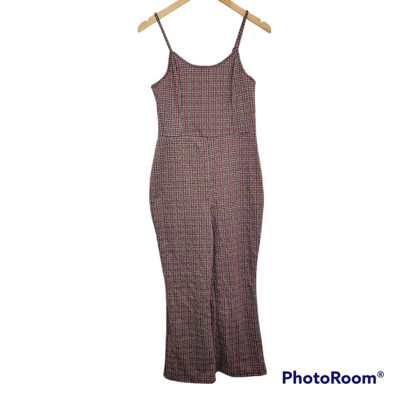 Wild Fable Plaid Wide Leg Romper Jumpsuit Size Medium - Picture 1 of 16